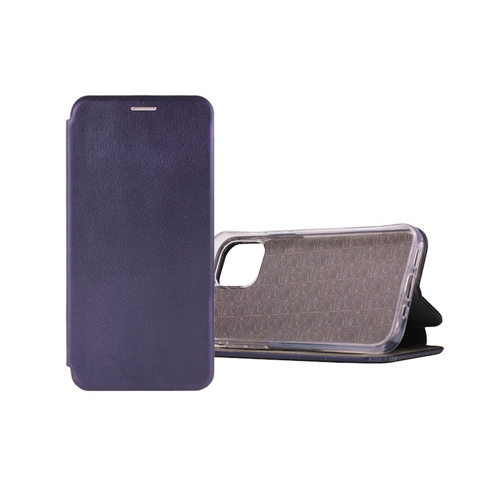 Чехол-книжка Book Case 3D с визитницей для Apple iPhone 12 Pro Max синий