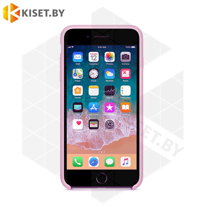 Бампер Silicone Case для iPhone 7 Plus / 8 Plus розово-персиковый #12
