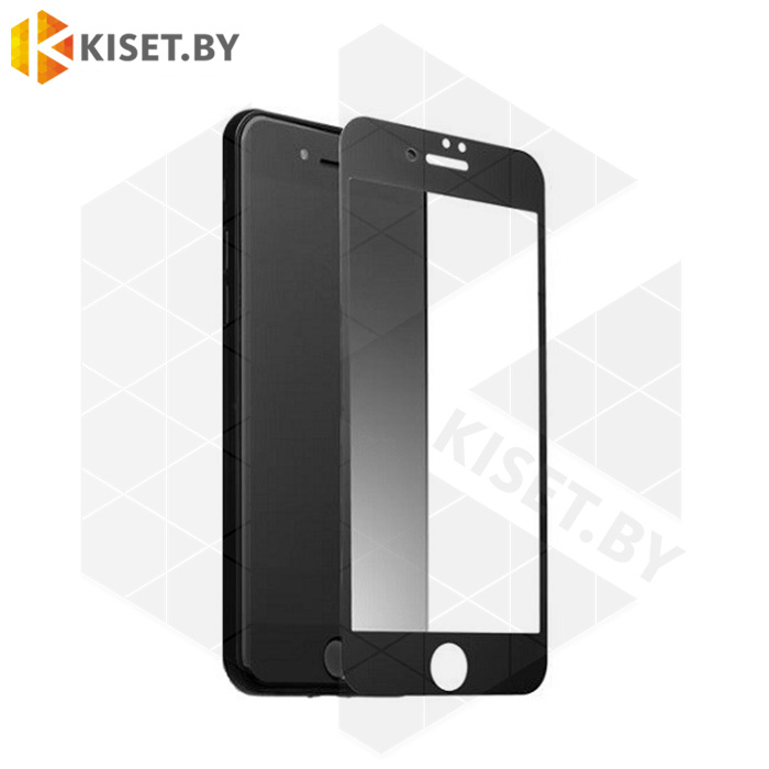 Защитное стекло матовое полной проклейки Full glue для Apple iPhone 7 / 8 / SE (2020) черное