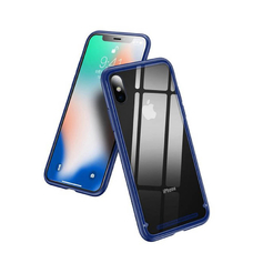 Чехол Baseus See-through glass WIAPIPHX-YS03 для iPhone X синий