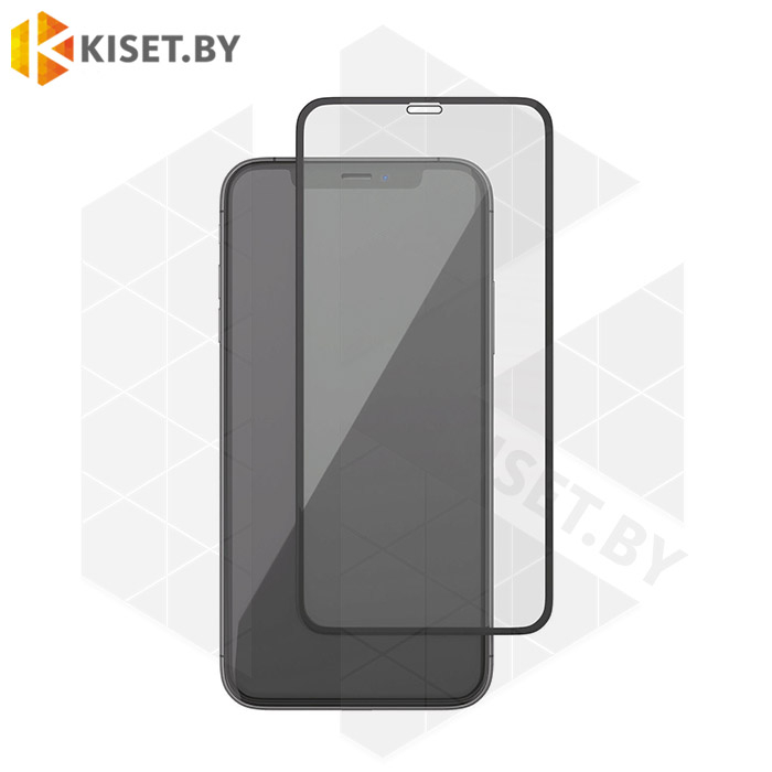 Защитное стекло матовое полной проклейки Full glue для Apple iPhone Xr / 11 черное