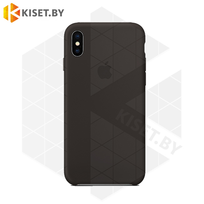 Бампер Silicone Case для iPhone Xs Max кофейный #22