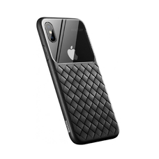 Чехол Baseus Glass & Weaving WIAPIPH65-BL01 для iPhone XS Max черный