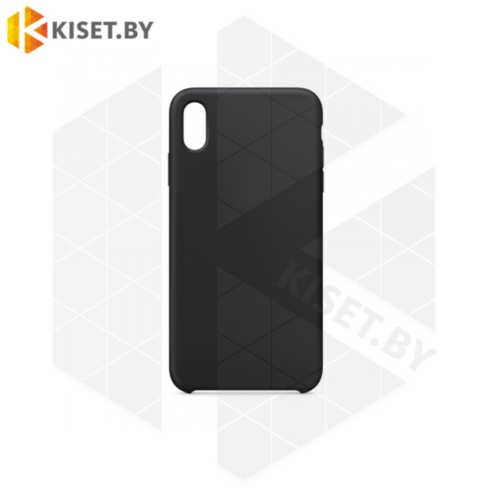 Бампер Silicone Case для iPhone Xs Max черный #18 без логотипа