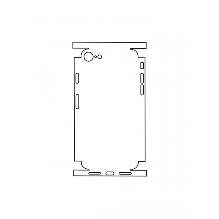 Защитная гидрогелевая пленка для Apple iPhone 8 на заднюю крышку и боковые грани