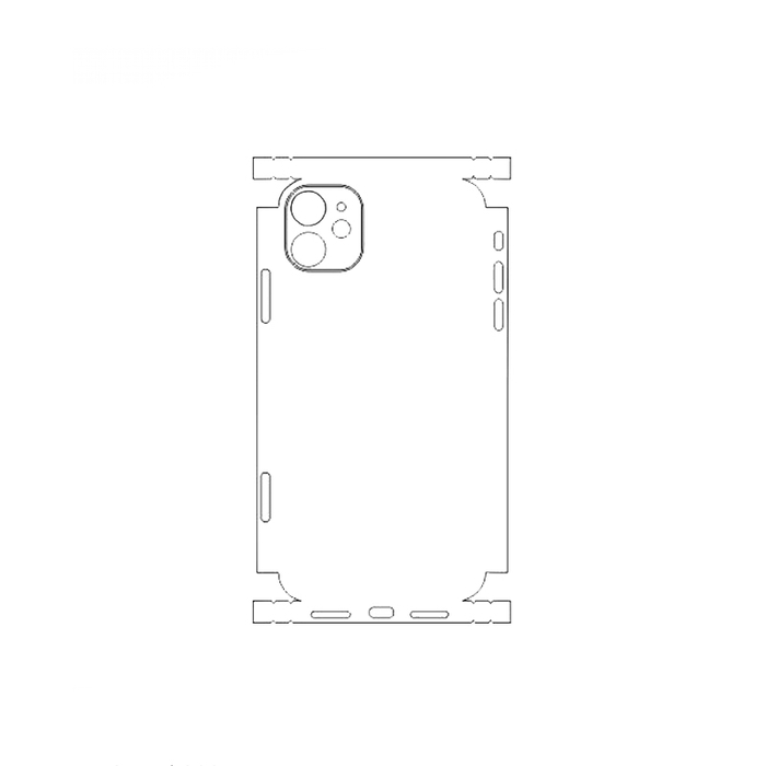 Защитная гидрогелевая пленка для Apple iPhone 11 на заднюю крышку и боковые грани
