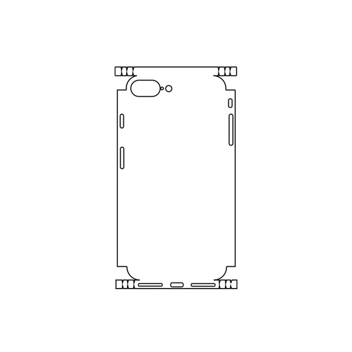 Защитная гидрогелевая пленка для Apple iPhone 7 Plus на заднюю крышку и боковые грани