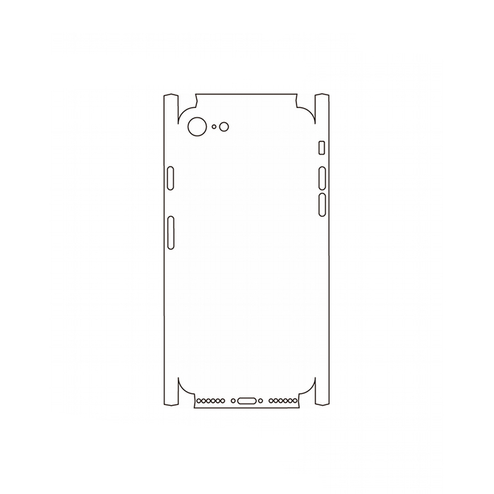 Защитная гидрогелевая пленка для Apple iPhone 7 на заднюю крышку и боковые грани