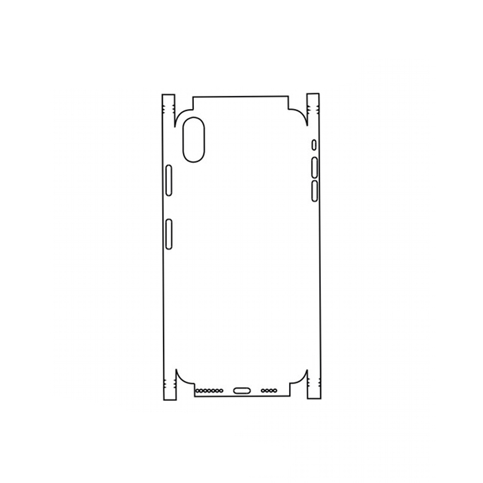 Защитная гидрогелевая пленка для Apple iPhone XS Max на заднюю крышку и боковые грани