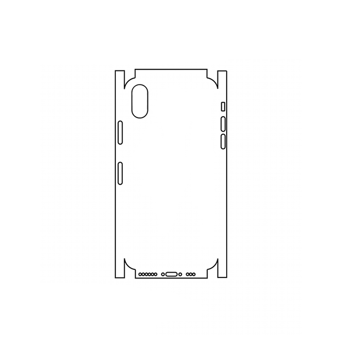 Защитная гидрогелевая пленка для Apple iPhone X на заднюю крышку и боковые грани