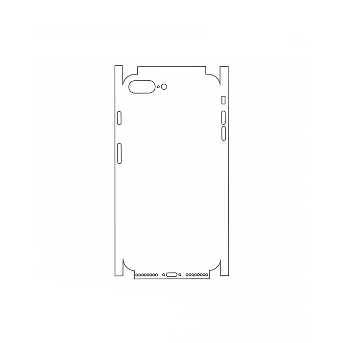 Защитная гидрогелевая пленка для Apple iPhone 8 Plus на заднюю крышку и боковые грани