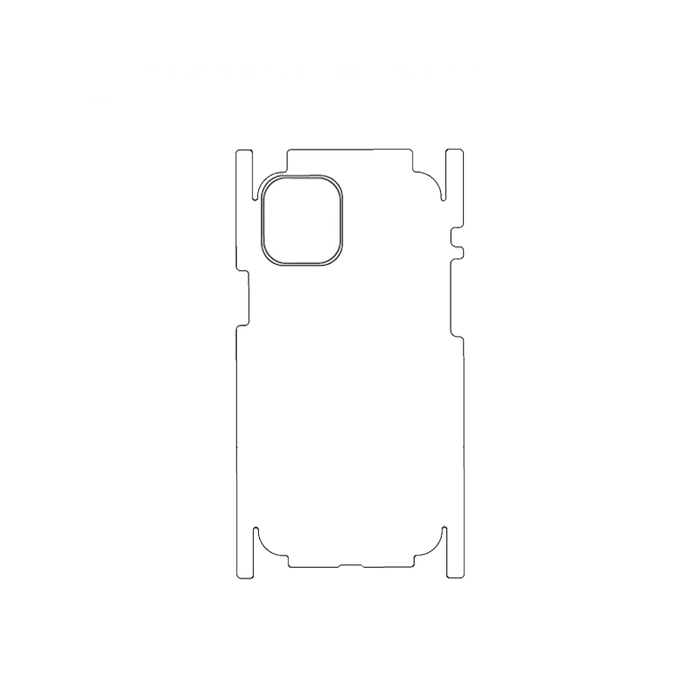 Защитная гидрогелевая пленка для Apple iPhone 12 на заднюю крышку и боковые грани