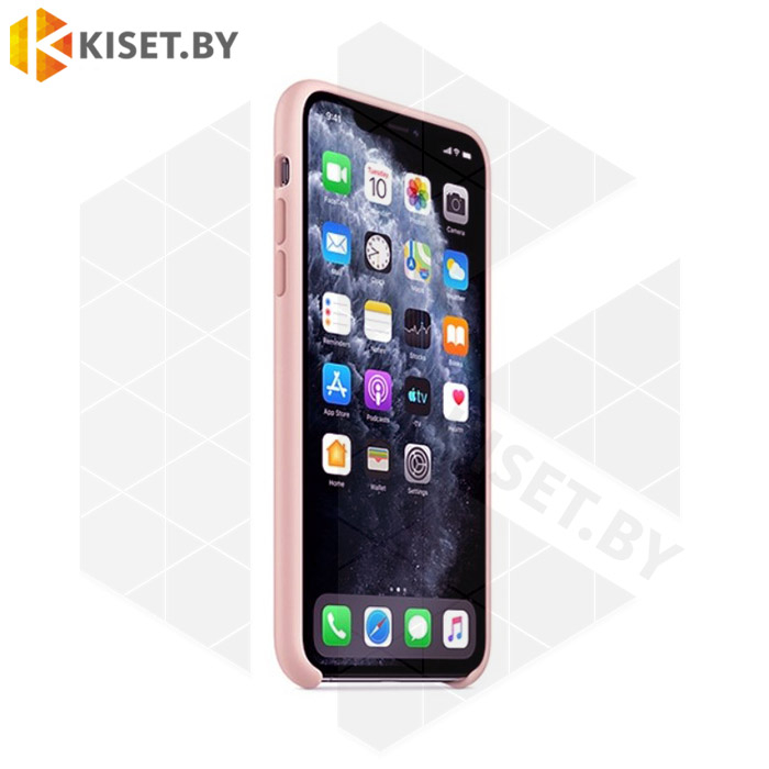 Бампер Silicone Case для iPhone 11 Pro Max розовый песок #19