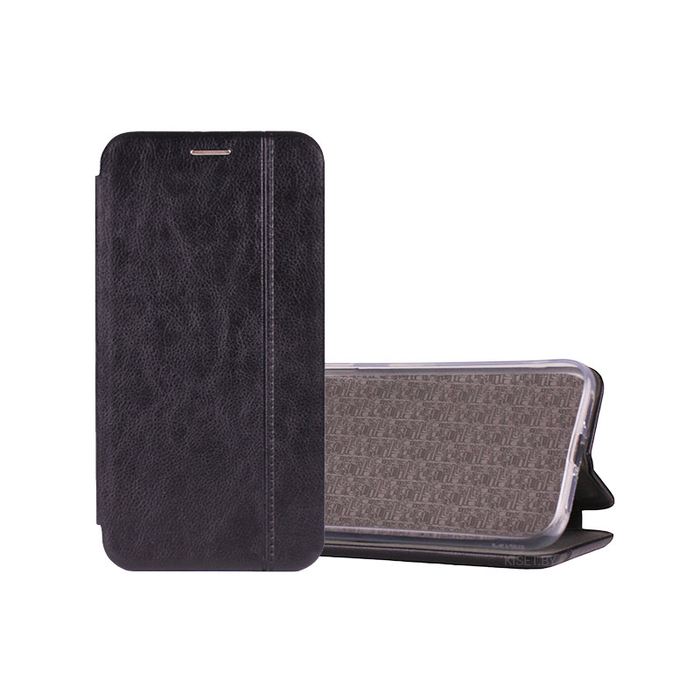 Чехол-книжка Book Case 3D Line с визитницей для iPhone 11 черный