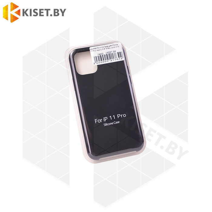 Бампер Silicone Case для iPhone 11 Pro черный #18 без логотипа