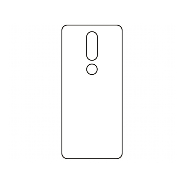 Защитная гидрогелевая пленка для Nokia 6.1 Plus на заднюю крышку