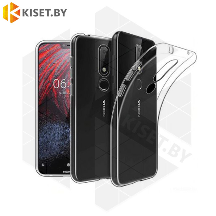Силиконовый чехол Ultra Thin TPU для Nokia 5.1 Plus / X5 (2018) прозрачный