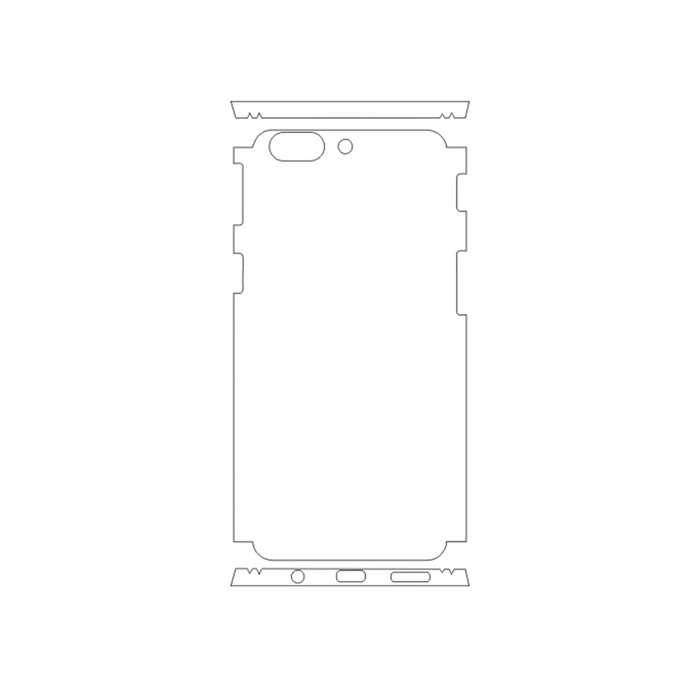 Защитная гидрогелевая пленка для OnePlus 5 на заднюю крышку и боковые грани