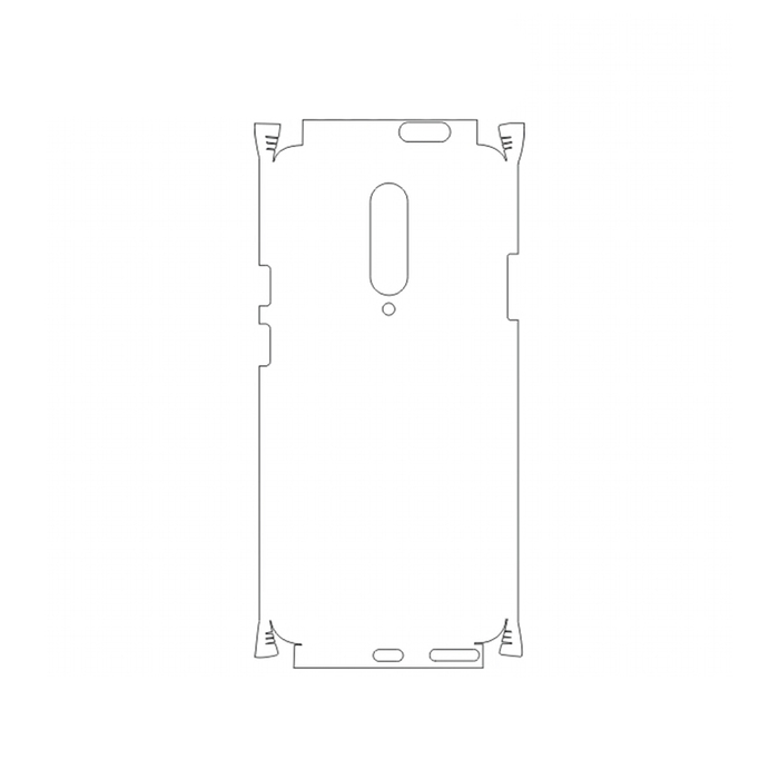 Защитная гидрогелевая пленка для OnePlus 7T Pro на заднюю крышку и боковые грани
