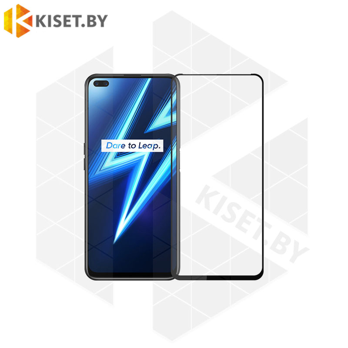Защитное стекло полной проклейки Full glue для OPPO A92S черный