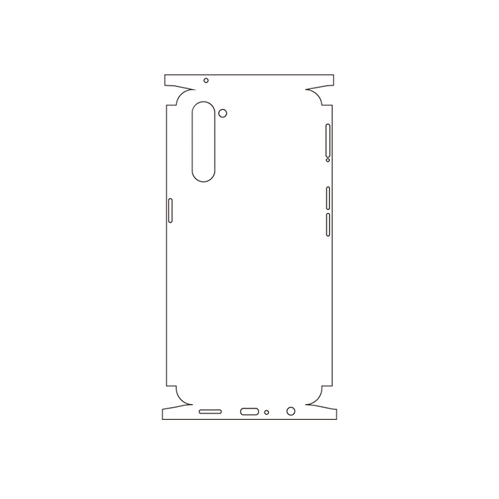 Защитная гидрогелевая пленка для OPPO Reno 3 на заднюю крышку и боковые грани