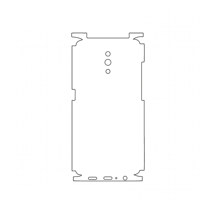 Защитная гидрогелевая пленка для OPPO Reno на заднюю крышку и боковые грани