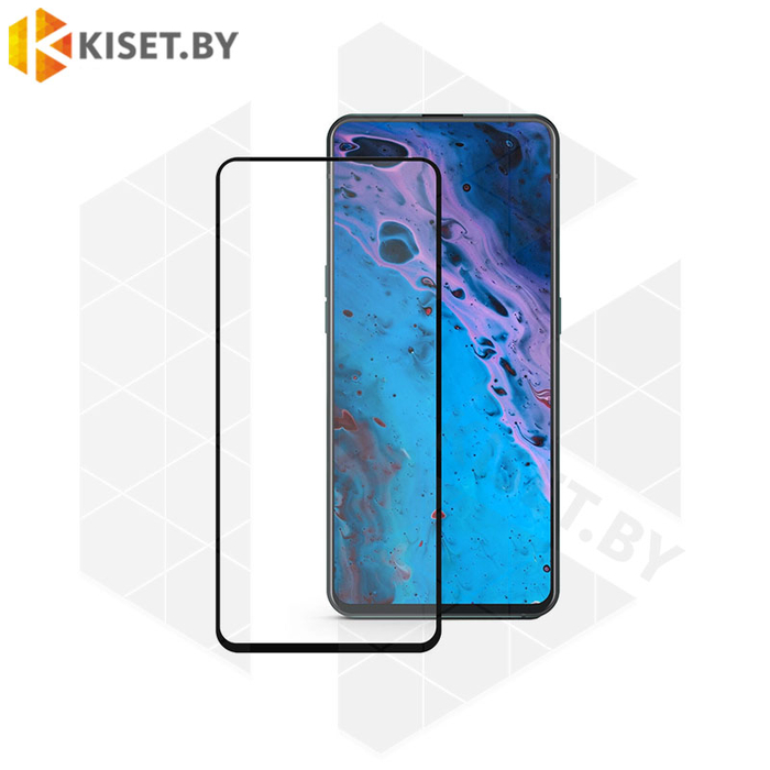 Защитное стекло полной проклейки Full glue для OPPO Reno 2Z черный