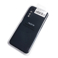 Soft-touch бампер KST Silicone Cover для Realme 6 Pro черный с закрытым низом