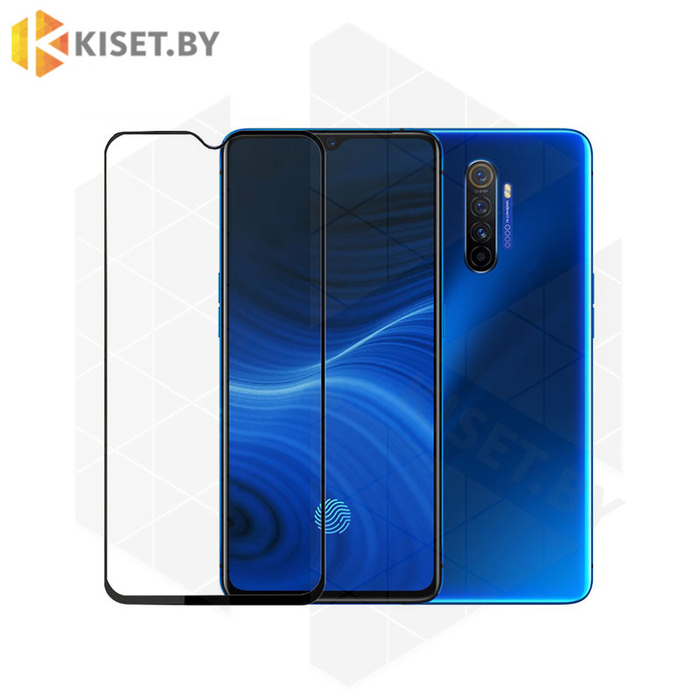 Защитное стекло полной проклейки Full glue для Realme X2 Pro черный