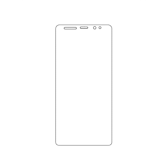 Защитная гидрогелевая пленка для Samsung Galaxy Note 8 на весь экран прозрачная
