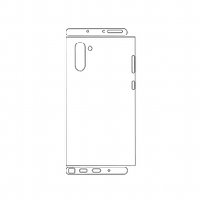 Защитная гидрогелевая пленка KST HG для Samsung Galaxy Note 10 на заднюю крышку и боковые грани