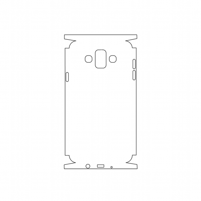 Защитная гидрогелевая пленка для Samsung Galaxy J7 Duo на заднюю крышку и боковые грани
