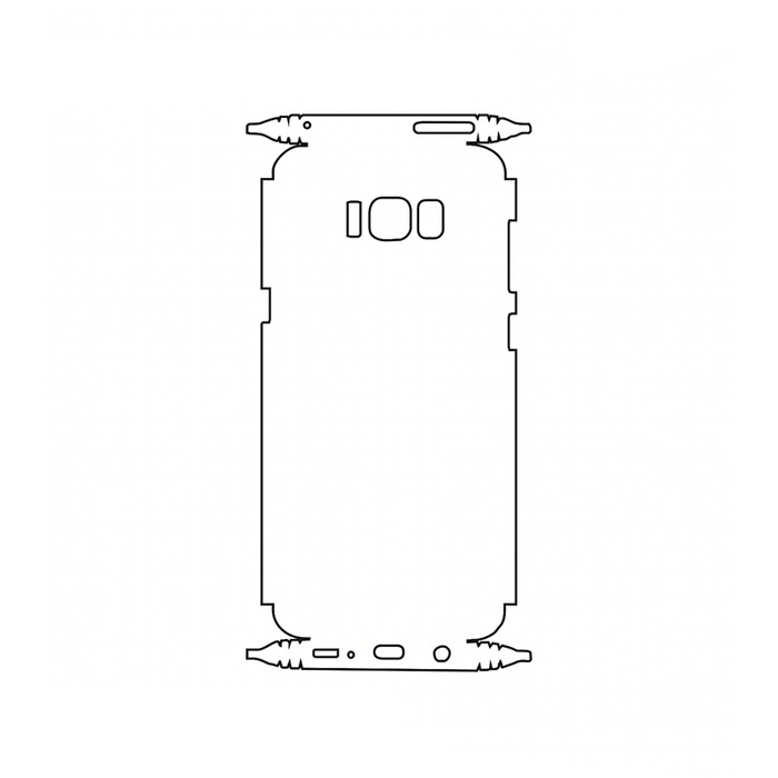 Защитная гидрогелевая пленка для Samsung Galaxy S8 (G950) на заднюю крышку и боковые грани
