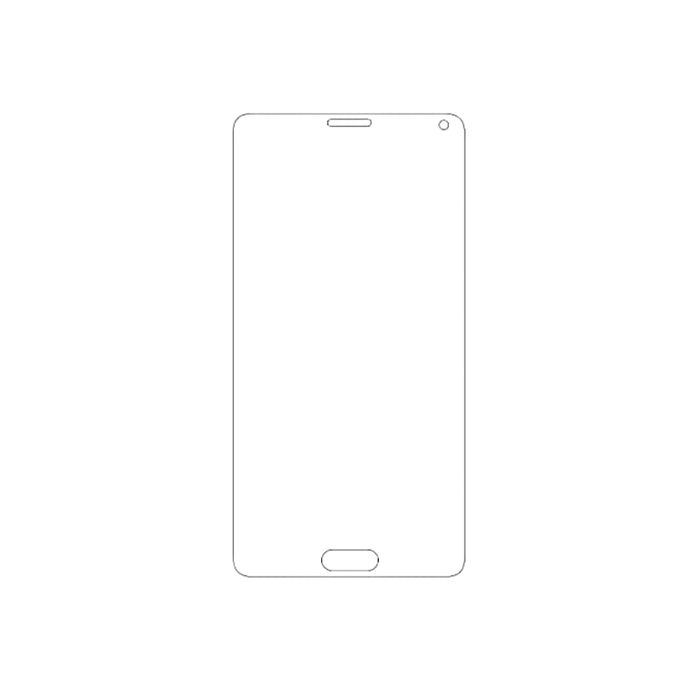 Защитная гидрогелевая пленка для Samsung Galaxy Note 4 (N910S / N9106) на весь экран прозрачная