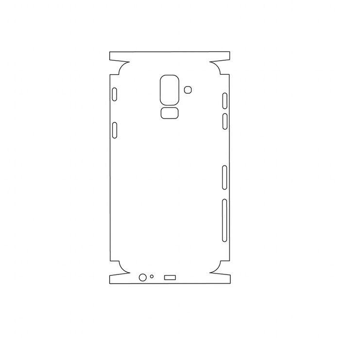 Защитная гидрогелевая пленка для Samsung Galaxy J8 (2018) на заднюю крышку и боковые грани