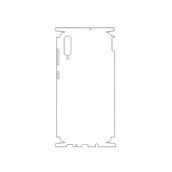 Защитная гидрогелевая пленка для Samsung Galaxy A70 на заднюю крышку и боковые грани