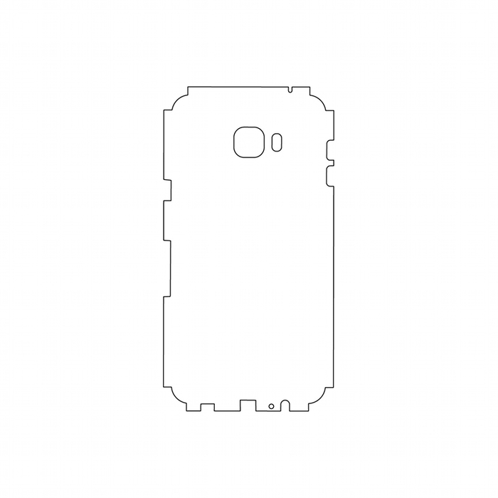 Защитная гидрогелевая пленка для Samsung Galaxy C7 (C7000) на заднюю крышку и боковые грани