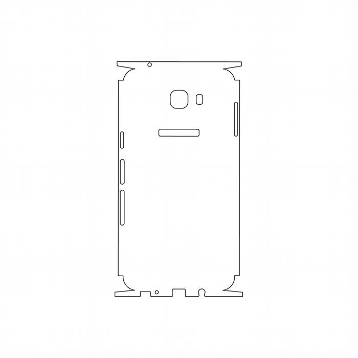 Защитная гидрогелевая пленка для Samsung Galaxy C9 Pro на заднюю крышку и боковые грани