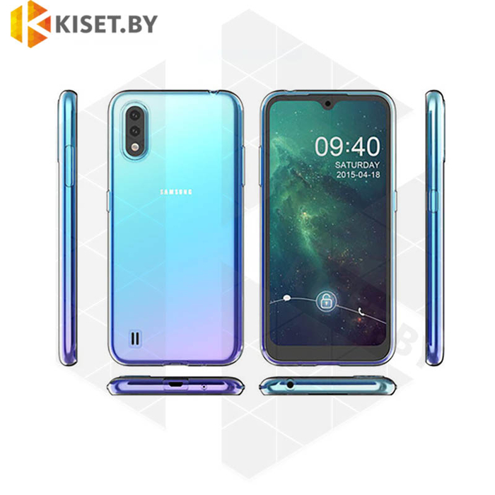 Силиконовый чехол Ultra Thin TPU для Samsung Galaxy A01 (A015) прозрачный