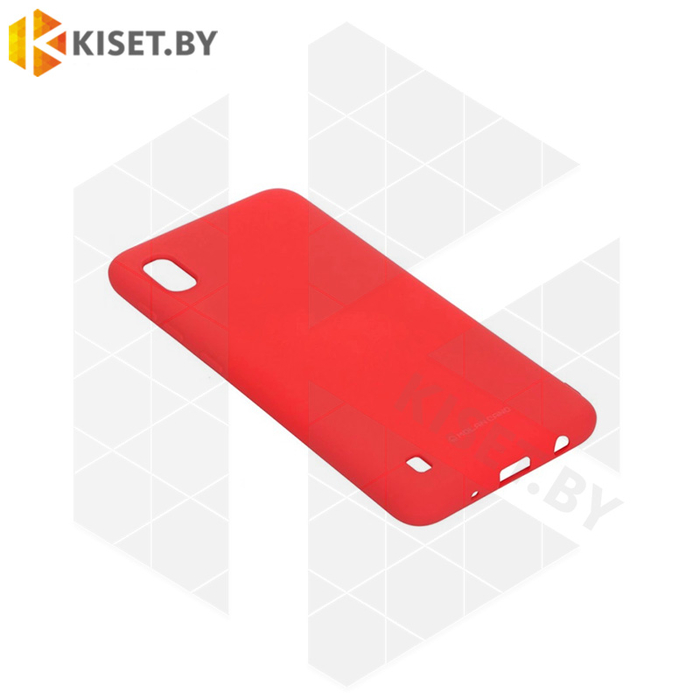 Силиконовый чехол Matte Case для Samsung Galaxy A10 красный