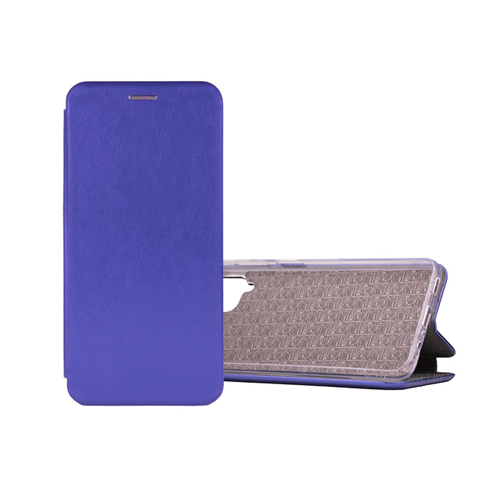 Чехол-книжка Book Case 3D с визитницей для Samsung Galaxy A12 / M12 / F12 синий