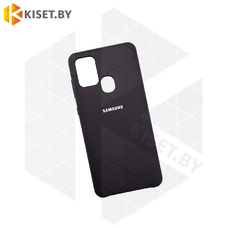 Soft-touch бампер KST Silicone Cover для Samsung Galaxy A21S / A217 черный