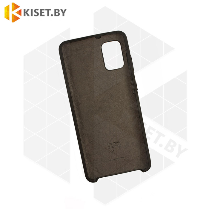Soft-touch бампер Silicone Cover для Samsung Galaxy A31 / A315 черный