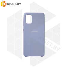 Soft-touch бампер KST Silicone Cover для Samsung Galaxy A31 / A315 голубой