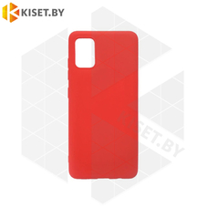 Силиконовый чехол Matte Case для Samsung Galaxy A41 красный
