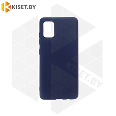 Силиконовый чехол Matte Case для Samsung Galaxy A41 синий