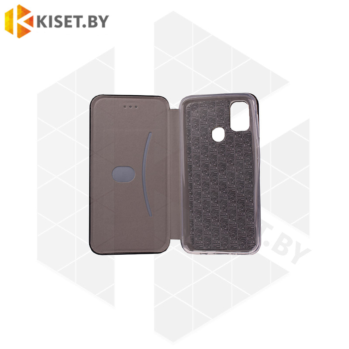 Чехол-книжка Book Case 3D с визитницей для Samsung Galaxy M21 / M30S черный