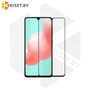Защитное стекло полной проклейки Full glue для Samsung Galaxy A41 черное