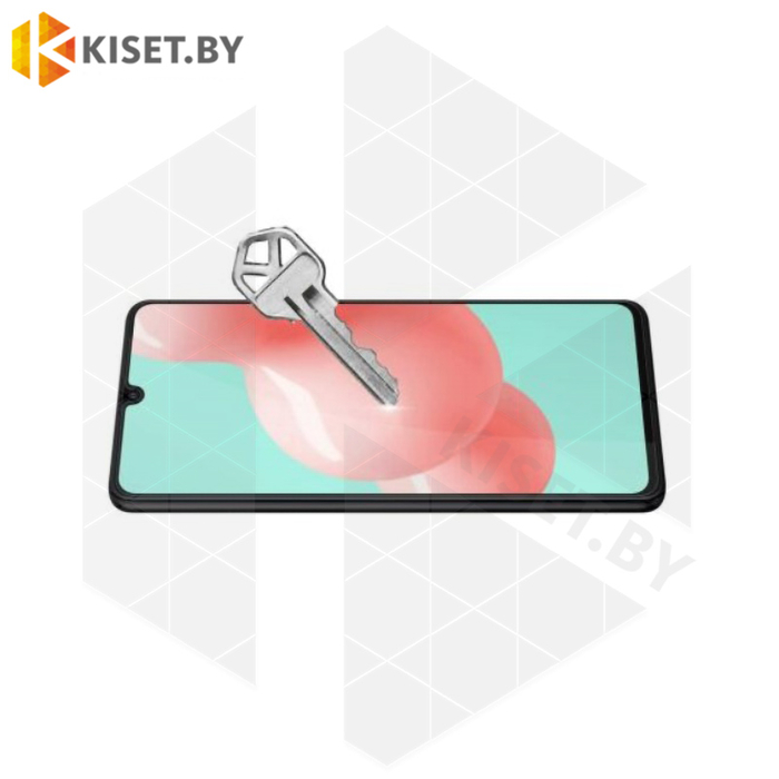 Защитное стекло полной проклейки Full glue для Samsung Galaxy A41 черное