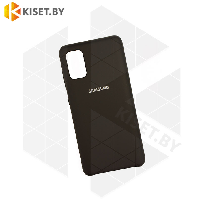 Soft-touch бампер Silicone Cover для Samsung Galaxy A41 черный